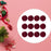 Crofta 12 Pieces Flocked Christmas Ball Ornaments Christmas Decorationsshatterproof All Burgundy