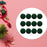 Crofta 12 Pieces Flocked Christmas Ball Ornaments Christmas Decorationsshatterproof All Dark Green