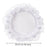 Crofta Wedding White Lace Trimmed Serving Tray Desk Serving Platter for Party Favor