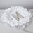 Crofta Wedding White Lace Trimmed Serving Tray Desk Serving Platter for Party Favor