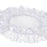 Crofta Wedding White Lace Trimmed Serving Tray Desk Serving Platter for Party Favor