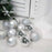 Crofta 12Pcs Christmas Ball Ornaments 8cm DIY with Hanging String Hanging Ornaments Gold