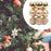 Crofta 12Pcs Christmas Ball Ornaments 8cm DIY with Hanging String Hanging Ornaments Gold