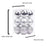 Crofta 12Pcs Christmas Ball Ornaments 8cm DIY with Hanging String Hanging Ornaments Silver