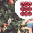 Crofta 12Pcs Christmas Ball Ornaments 8cm DIY with Hanging String Hanging Ornaments Red