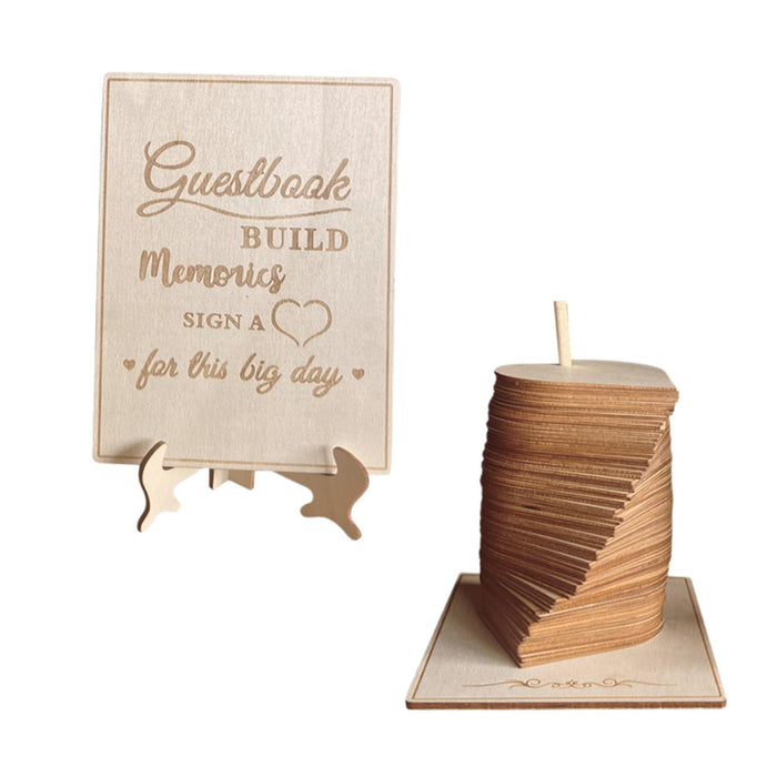 Crofta Wedding Guest Book Ornament Guest Book Signs for Birthday Ceremony Reception