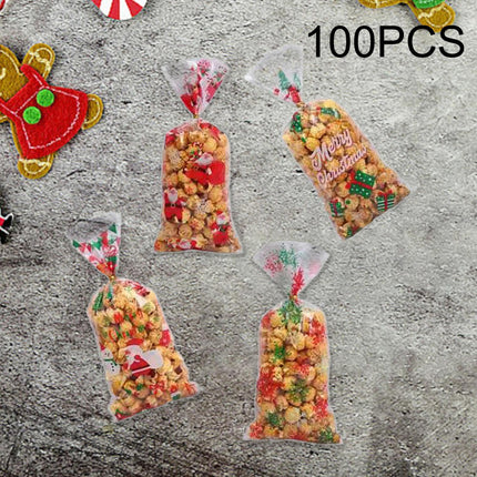 Crofta 100 Pieces Christmas Gift Bags Treat Bags for Thanksgiving Festival Birthday