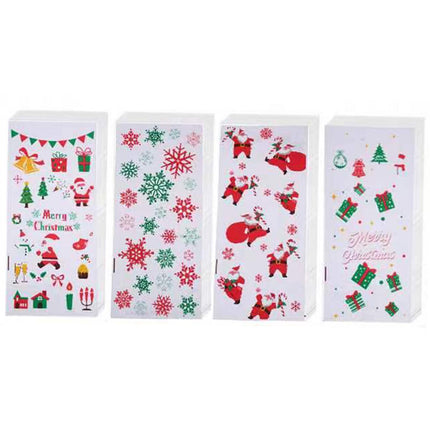 Crofta 100 Pieces Christmas Gift Bags Treat Bags for Thanksgiving Festival Birthday