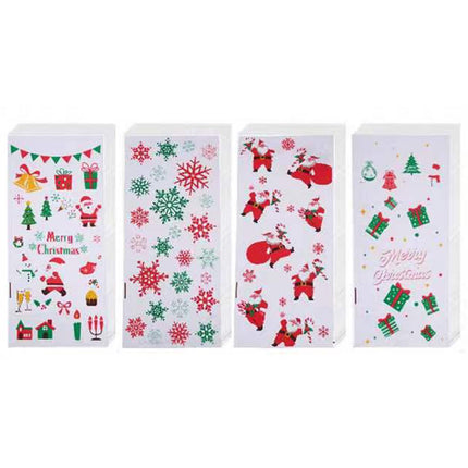 Crofta 100 Pieces Christmas Gift Bags Treat Bags for Thanksgiving Festival Birthday