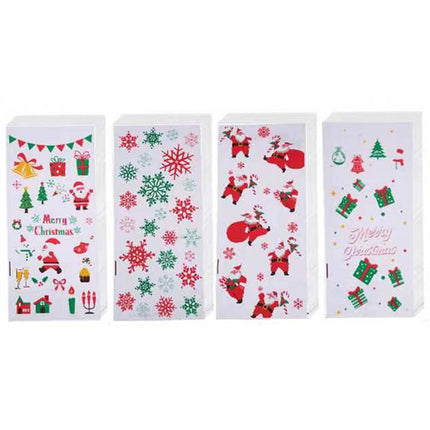 Crofta 100 Pieces Christmas Gift Bags Treat Bags for Thanksgiving Festival Birthday