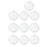 Crofta 10x Christmas Clear Balls Filling DIY Crafts for Wedding Baby Shower Holiday 9 cm Dia