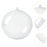 Crofta 10x Christmas Clear Balls Filling DIY Crafts for Wedding Baby Shower Holiday 9 cm Dia