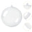 Crofta 10x Christmas Clear Balls Filling DIY Crafts for Wedding Baby Shower Holiday 10 cm Dia