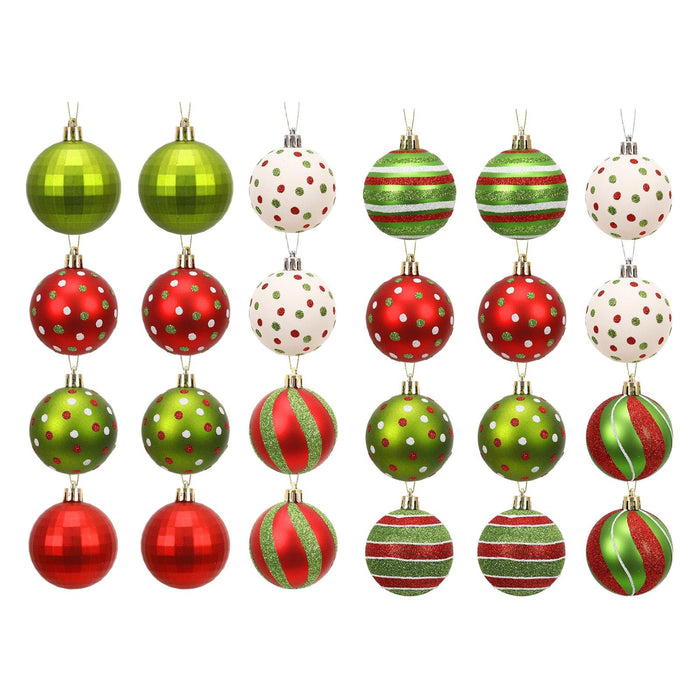 Crofta 12Pcs Christmas Tree Balls Ornaments for Themed Party New Year Shopping Mall Style A