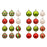 Crofta 12Pcs Christmas Tree Balls Ornaments for Themed Party New Year Shopping Mall Style A