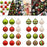 Crofta 12Pcs Christmas Tree Balls Ornaments for Themed Party New Year Shopping Mall Style A