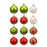 Crofta 12Pcs Christmas Tree Balls Ornaments for Themed Party New Year Shopping Mall Style A