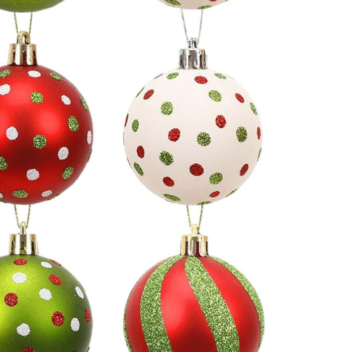 Crofta 12Pcs Christmas Tree Balls Ornaments for Themed Party New Year Shopping Mall Style A