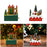 Crofta Wooden Christmas Music Box Rotating Musical Box for Graduation Festival Decor Green Castle