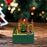 Crofta Wooden Christmas Music Box Rotating Musical Box for Graduation Festival Decor Green Castle