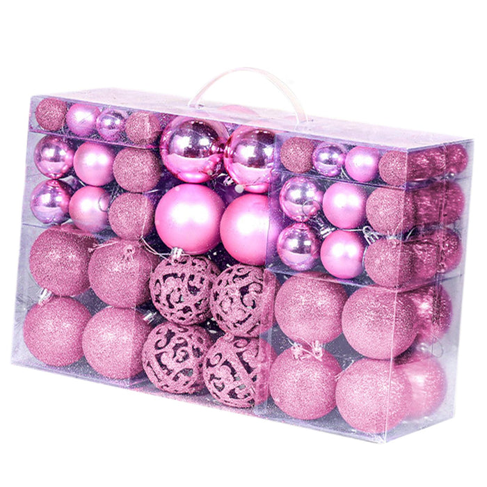 Crofta 100 Pieces Christmas Ball Ornaments Christmas Tree Decorations Hanging Balls