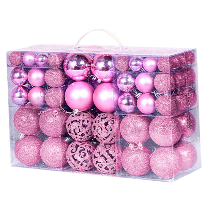 Crofta 100 Pieces Christmas Ball Ornaments Christmas Tree Decorations Hanging Balls