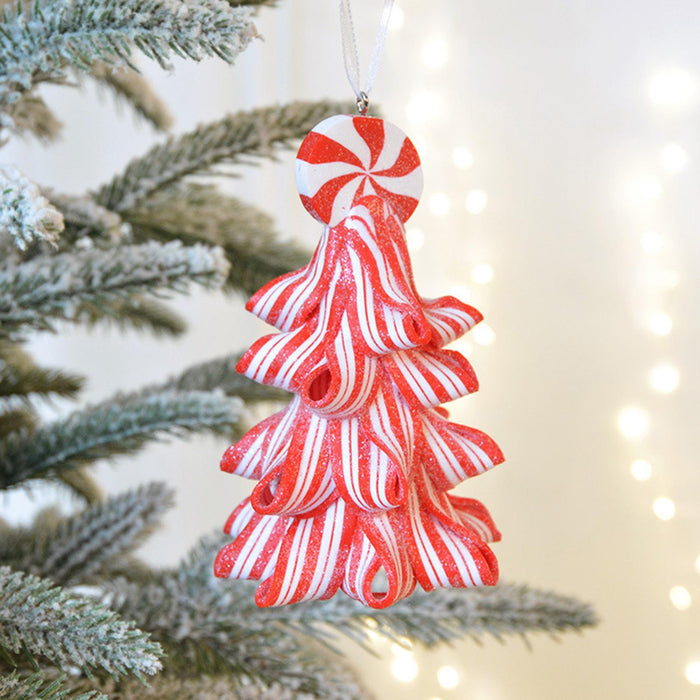 Crofta Xmas Hanging Ornament Christmas Tree Hanging Decoration for Anniversary Home Red