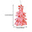 Crofta Xmas Hanging Ornament Christmas Tree Hanging Decoration for Anniversary Home Red