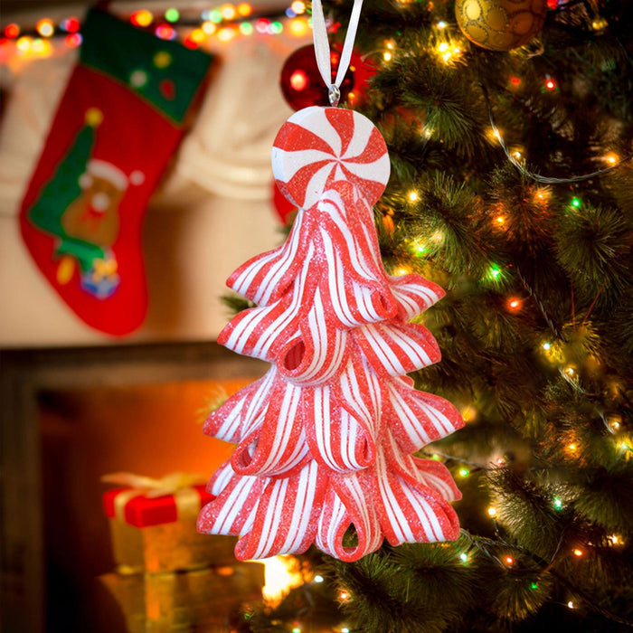 Crofta Xmas Hanging Ornament Christmas Tree Hanging Decoration for Anniversary Home Red