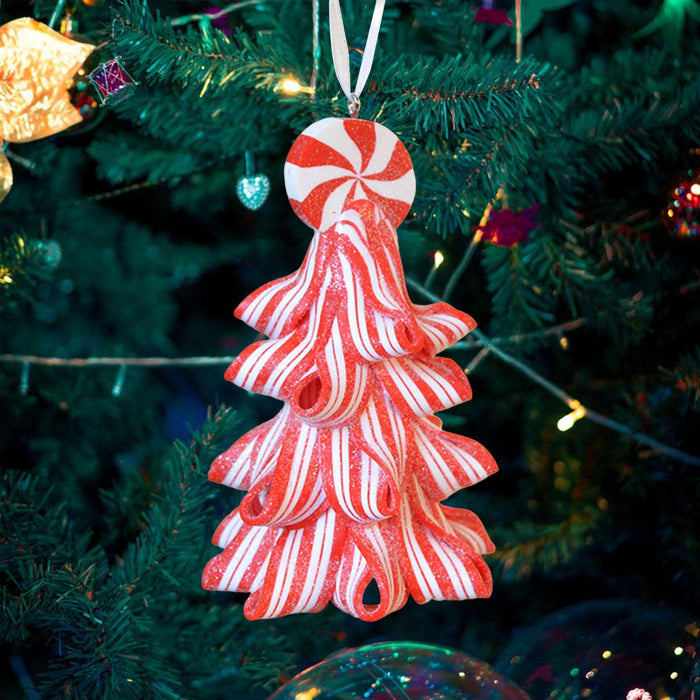 Crofta Xmas Hanging Ornament Christmas Tree Hanging Decoration for Anniversary Home Red