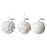 Crofta 10Pcs Christmas Balls Ornaments Charm Pendants for Holiday New Year Wedding Petals