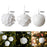 Crofta 10Pcs Christmas Balls Ornaments Charm Pendants for Holiday New Year Wedding Petals