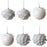 Crofta 10Pcs Christmas Balls Ornaments Charm Pendants for Holiday New Year Wedding Petals