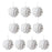 Crofta 10Pcs Christmas Balls Ornaments Charm Pendants for Holiday New Year Wedding Petals