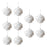 Crofta 10Pcs Christmas Balls Ornaments Charm Pendants for Holiday New Year Wedding Buds