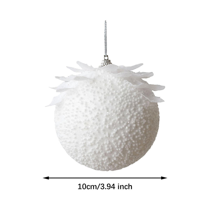 Crofta 10Pcs Christmas Balls Ornaments Charm Pendants for Holiday New Year Wedding Ball