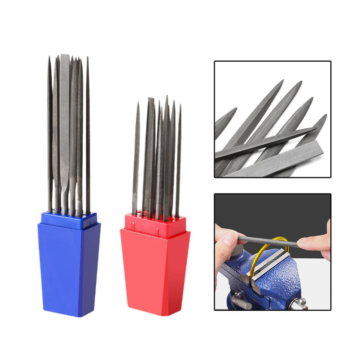 Crofta 20 Pieces Jewelry files Set Carbon Steel Tools for Trimming Glass