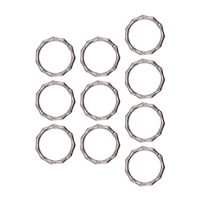 Crofta 10 Pieces Spring Rings Metal Carabiner Clip Snaps for Purse Shoulder Strap Argent