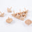 Crofta 10 Pieces Wood Rotation Tops Toys Art Supplies Birthday Gift Hand Gyroscopes