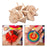 Crofta 10 Pieces Wood Rotation Tops Toys Art Supplies Birthday Gift Hand Gyroscopes