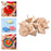 Crofta 10 Pieces Wood Rotation Tops Toys Art Supplies Birthday Gift Hand Gyroscopes