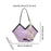 Crofta Women's Leather Tote Bag Stylish Shoulder Purse for Commuting Dating Working Purple