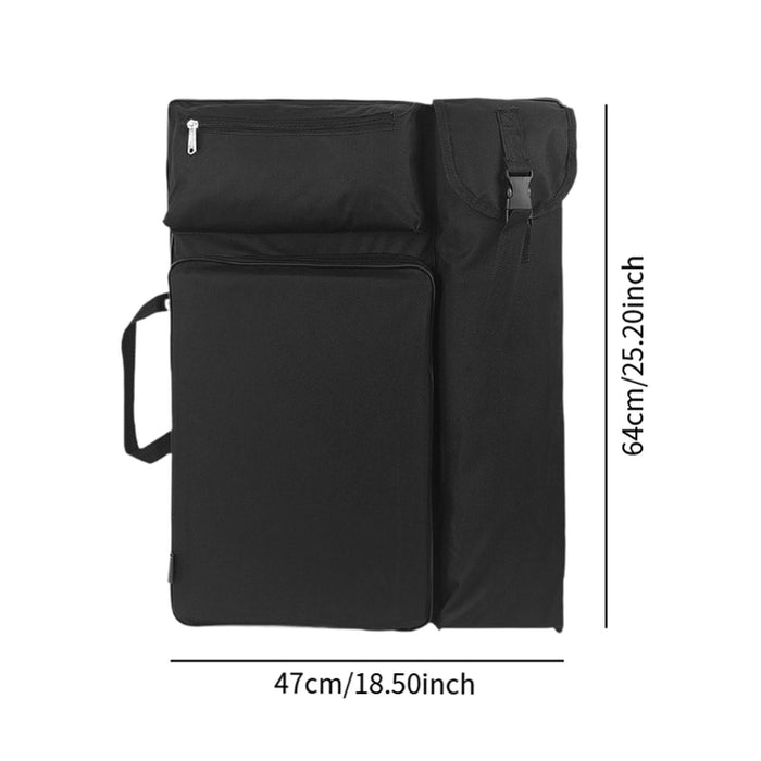 Crofta Art Portfolio Case Drawing Board Bag Portable Travel Oxford Cloth Sketch Bag Style A