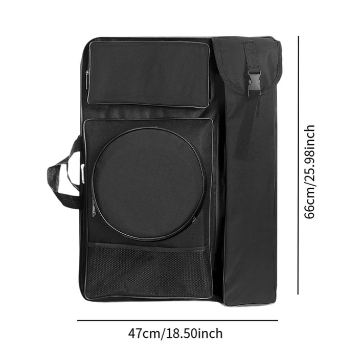 Crofta Art Portfolio Case Drawing Board Bag Portable Travel Oxford Cloth Sketch Bag Style C