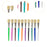 Crofta 10x Colorful Paint Brushes Set Painting Brushes for Adults Students Children