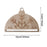 Crofta Wood Slices Christmas Decoration with Snowflake Pattern 6Pcs/Set for Bedroom