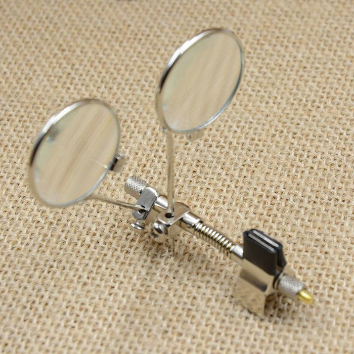 Crofta Loop Magnifying Glass 5x/10x Loupe Glasses for Watchmaker Electronics Repair