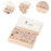 Crofta 18 Pieces Wood Stamps Diary Stamp Set for Photo Album Painting Diary Planner