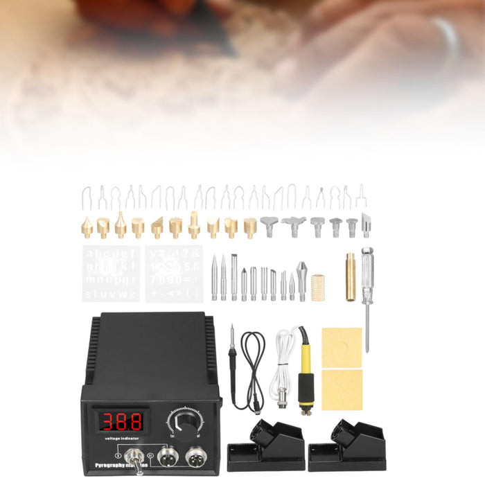 Crofta Wood Burning Kit Versatile Wood Burning Tool for Soldering Carving Embossing