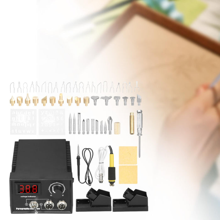 Crofta Wood Burning Kit Versatile Wood Burning Tool for Soldering Carving Embossing